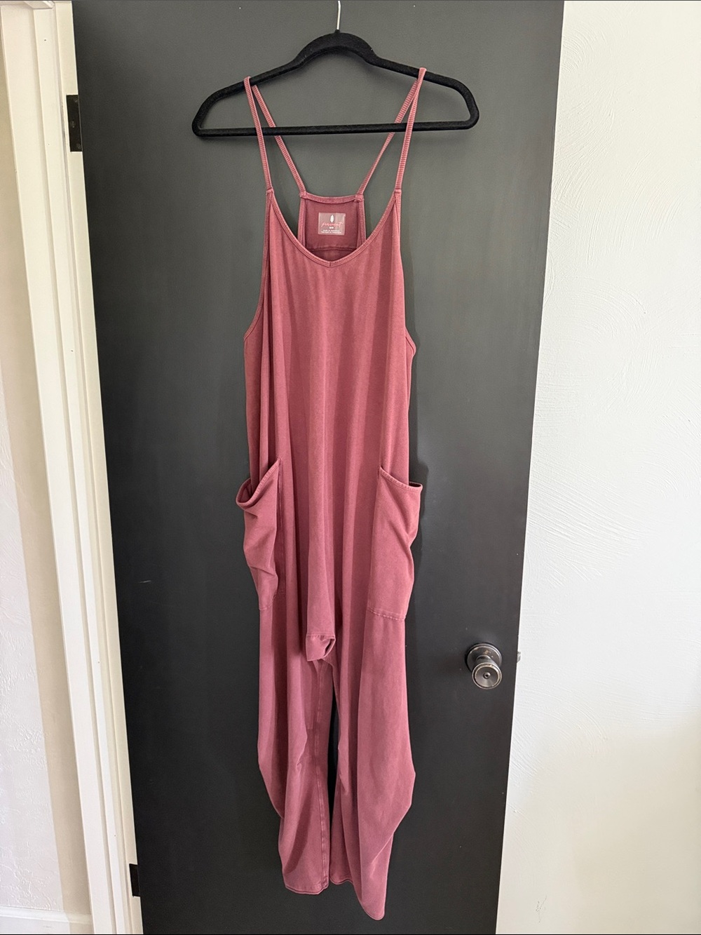 FP Movement by Free People Merlot Romper Jumpsuit with Pockets